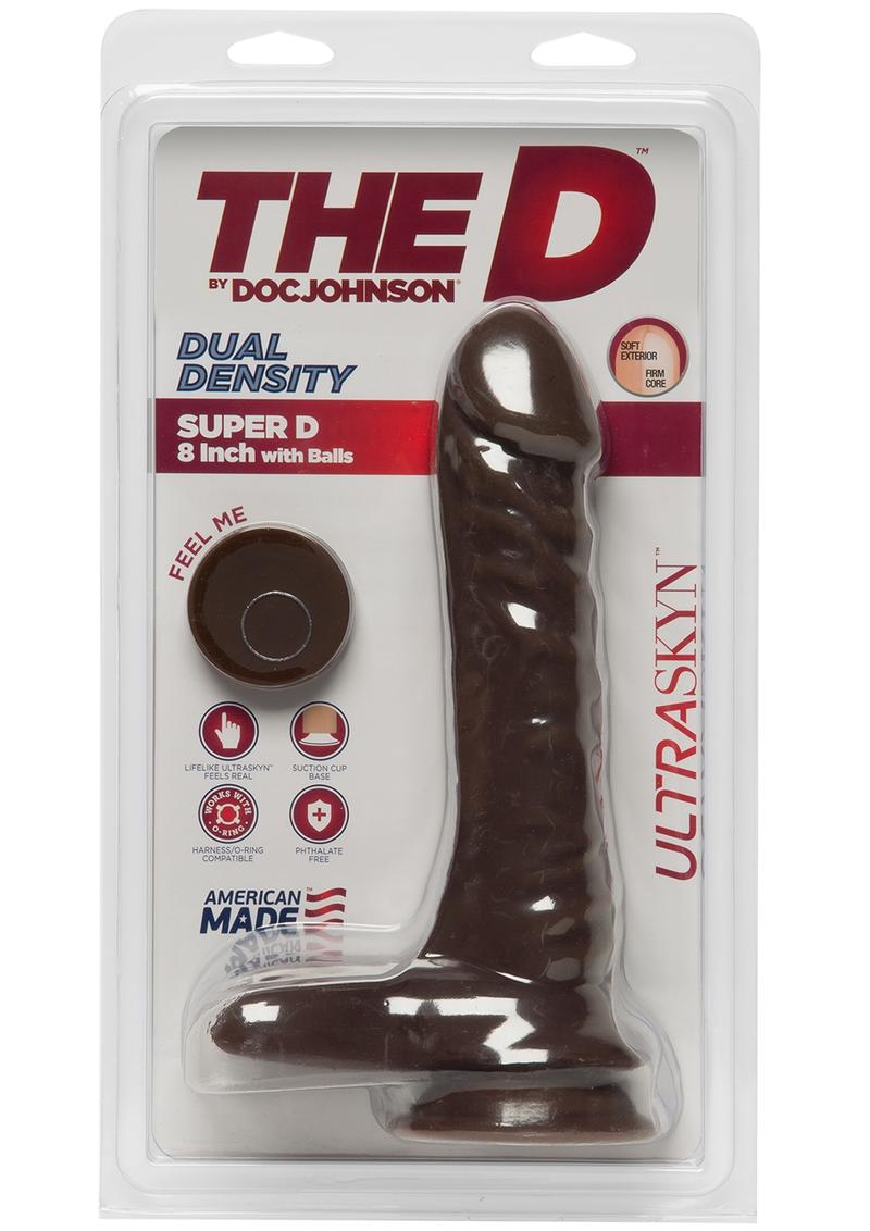 The D Super D Ultraskyn Dildo with Balls