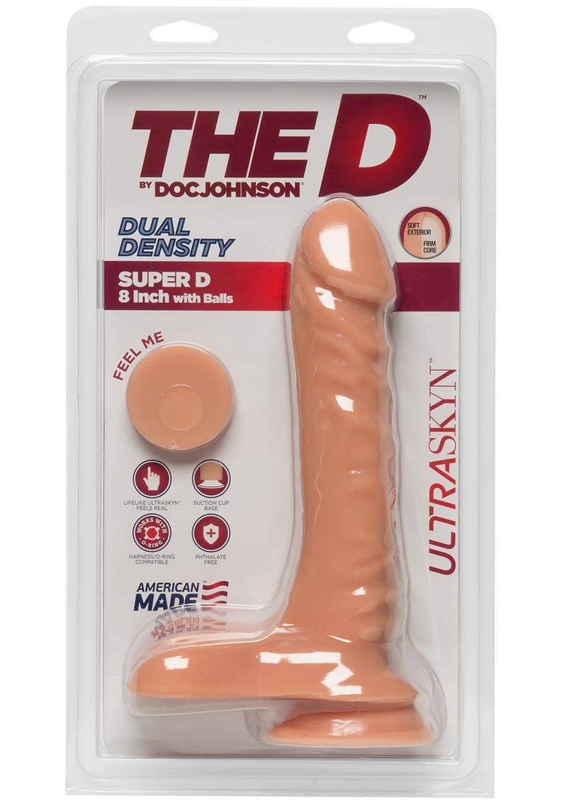 The D Super D Ultraskyn Dildo with Balls