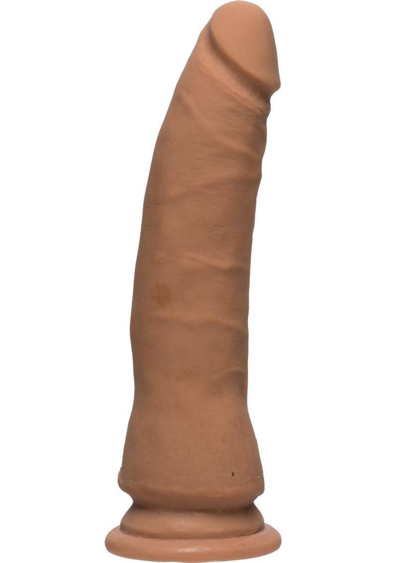 The D Thin D Ultraskyn Dildo 7in - Caramle