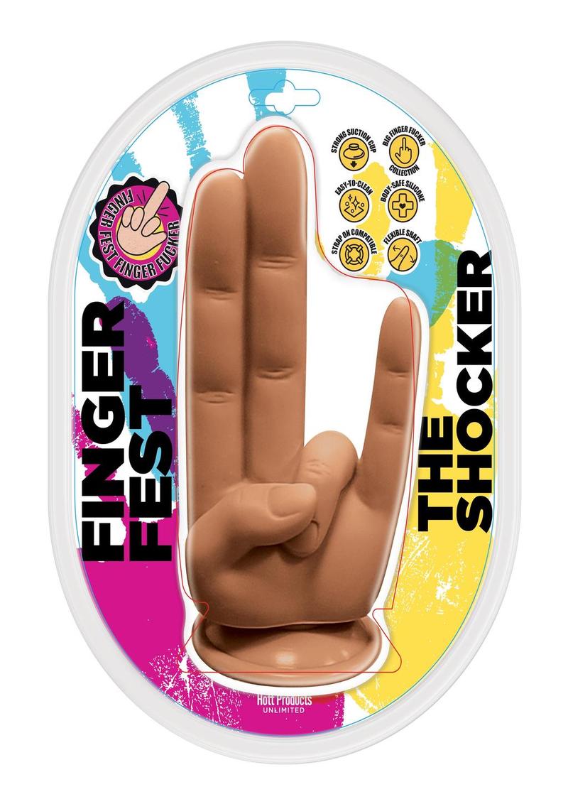 The Finger Fest The Shocker Silicone Dildo