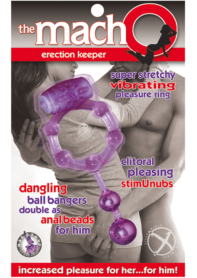 The Macho Erection Keeper Vibrating Cock Ring