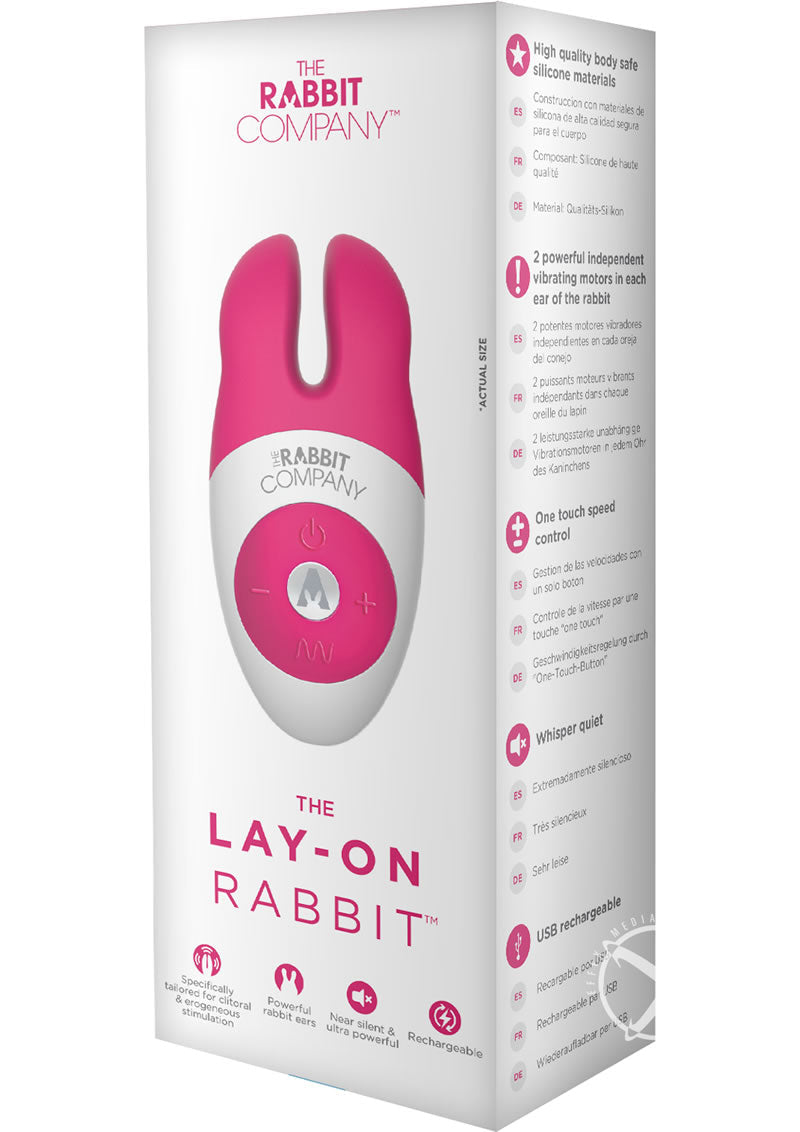 The Lay On Rabbit Rechargeable Silicone Massager