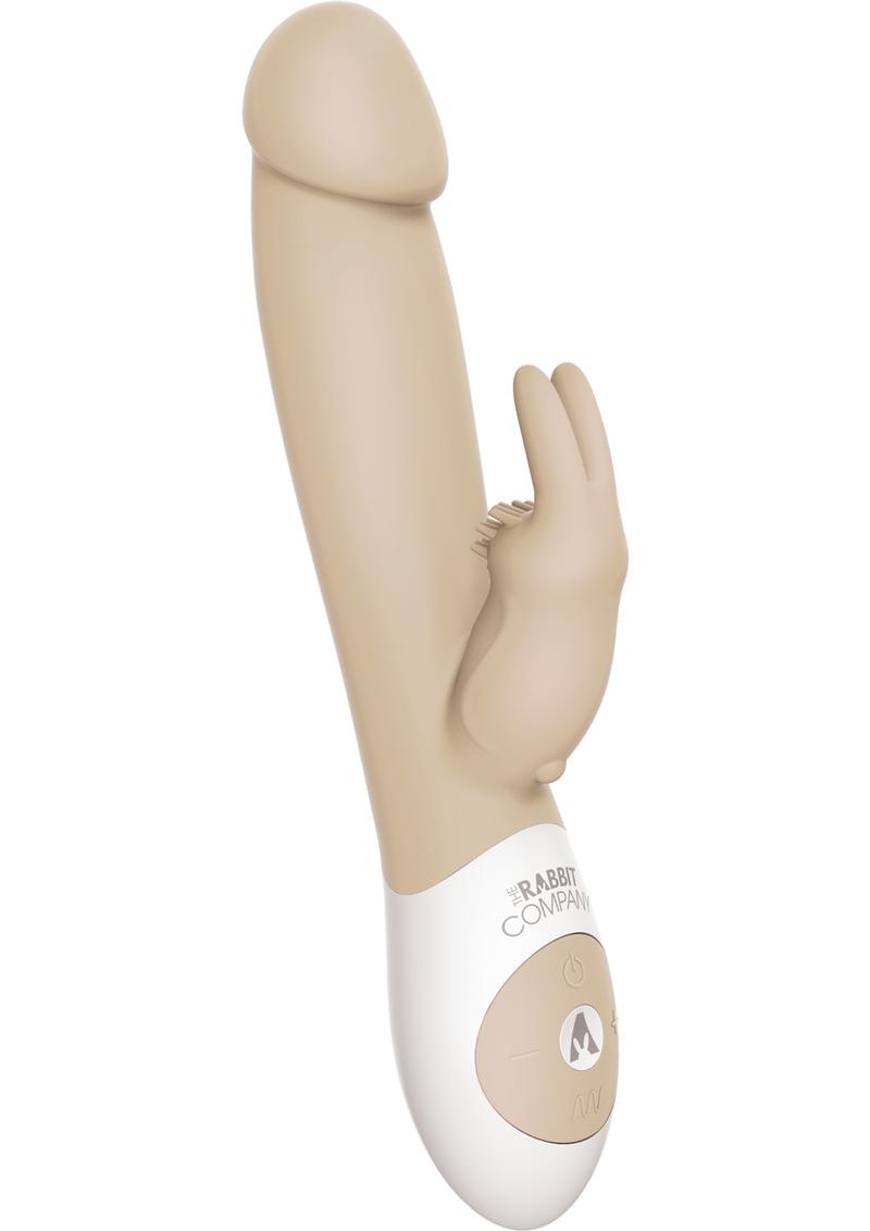 The Realistic Rabbit Rechargeable Silicone Triple Vibrator
