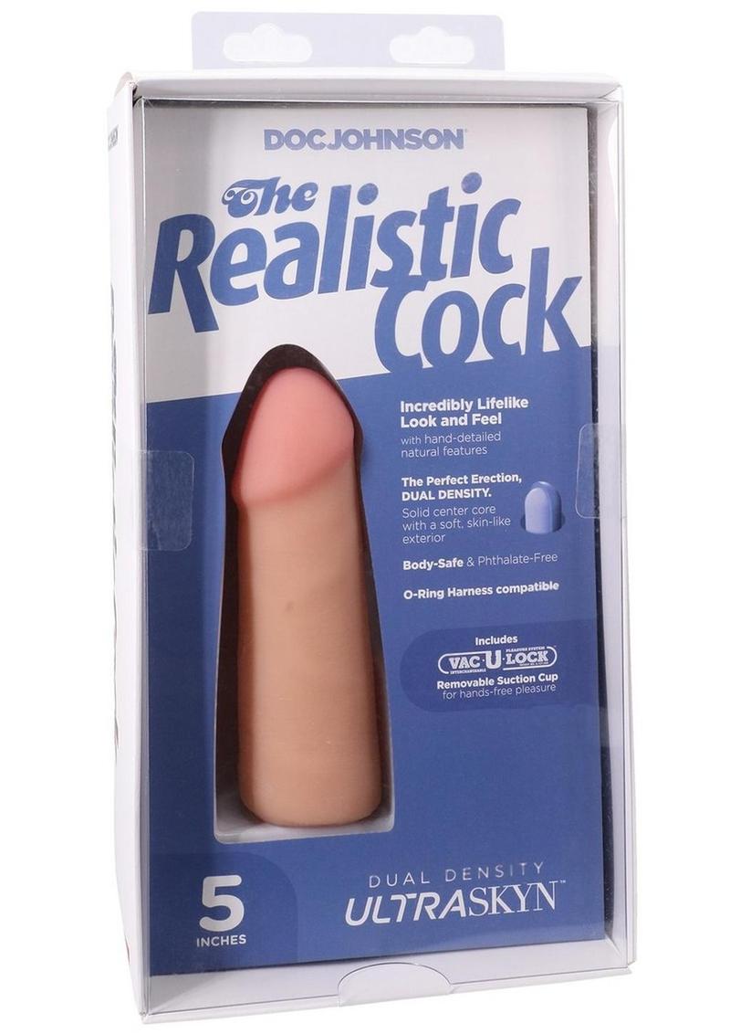 The Realistic Cock Ultraskyn Removable Vac-U-Lock Suction Cup