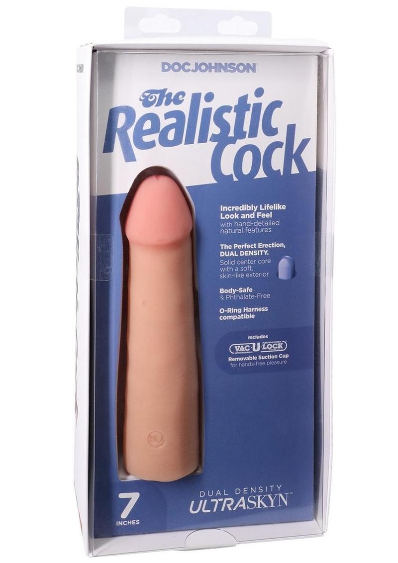 The Realistic Cock Ultraskyn Removable Vac-U-Lock Suction Cup