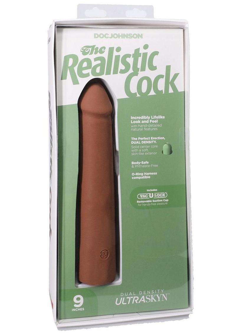 The Realistic Cock Ultraskyn Removable Vac-U-Lock Suction Cup