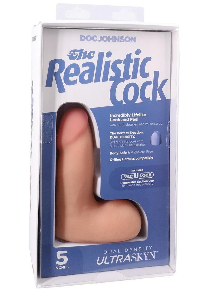 The Realistic Cock with Balls Ultraskyn Removable Vac-U-Lock Suction Cup