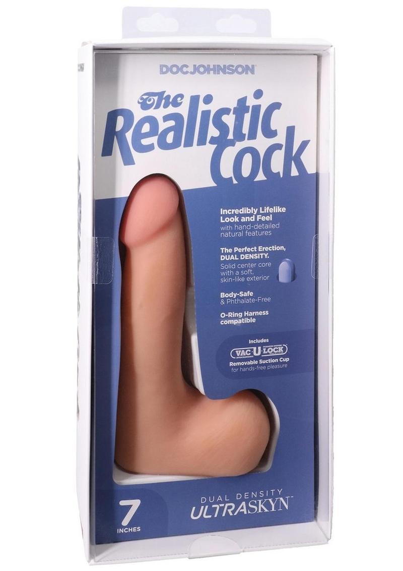 The Realistic Cock with Balls Ultraskyn Removable Vac-U-Lock Suction Cup