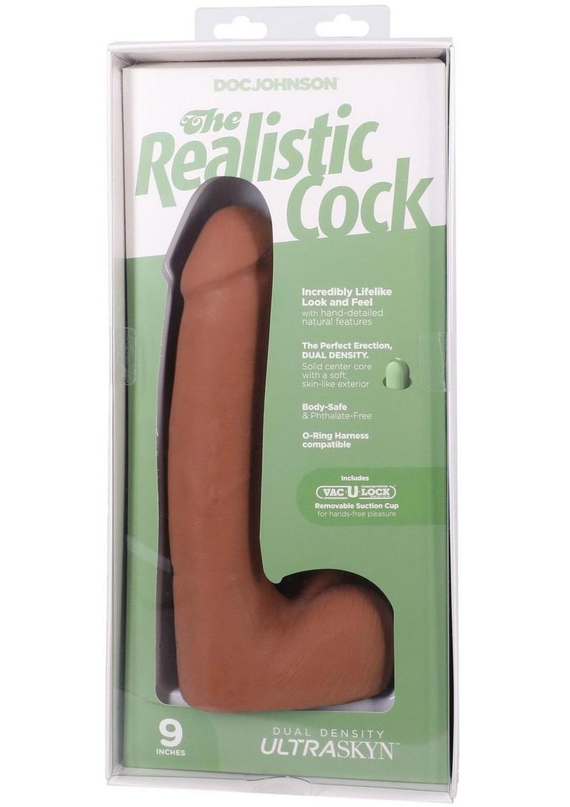 The Realistic Cock with Balls Ultraskyn Removable Vac-U-Lock Suction Cup