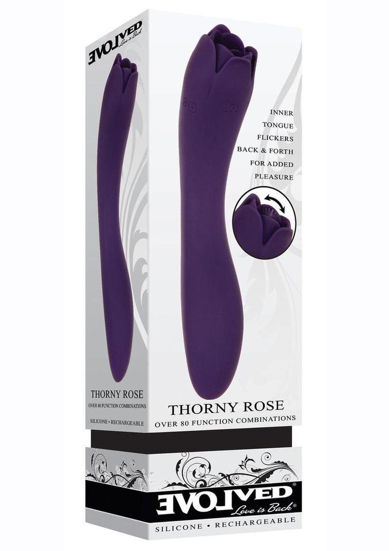 Thorny Rose Rechargeable Silicone Dual-End Vibrator