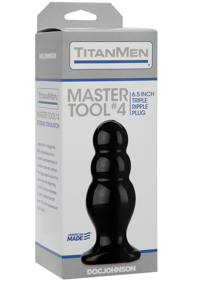 Titanmen Master Tool #4 Triple Ripple Anal Plug