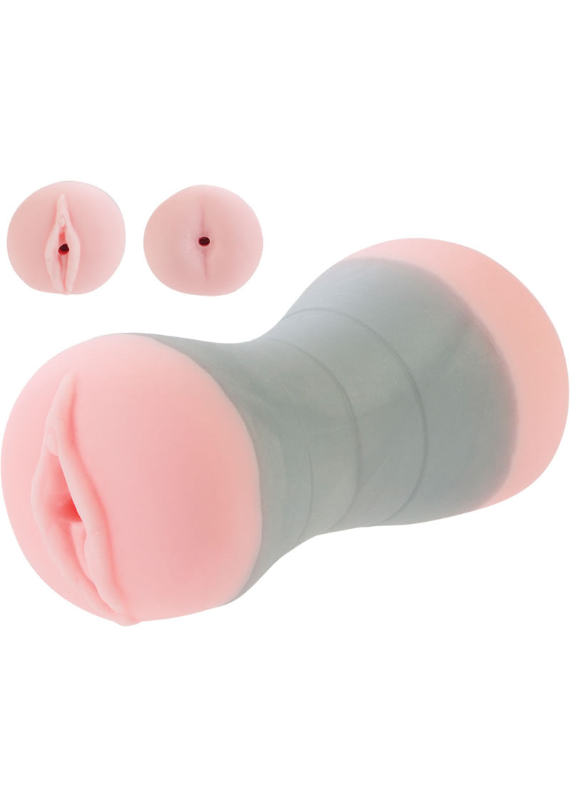 Travel Gripper Dual Density Stroker - Pussy and Ass