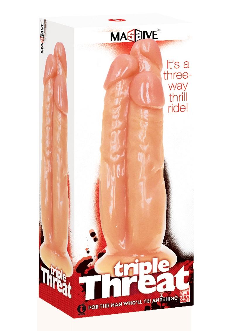 Triple Threat, 3 Cock Dildo