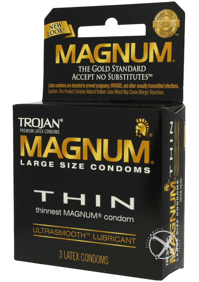 Trojan Condom Magnum Thin Large Size Lubricated