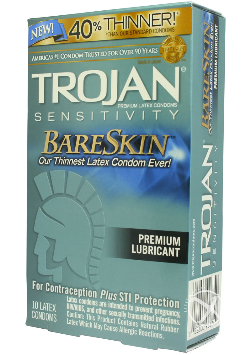 Trojan Condom Sensitivity Bare Skin Lubricated