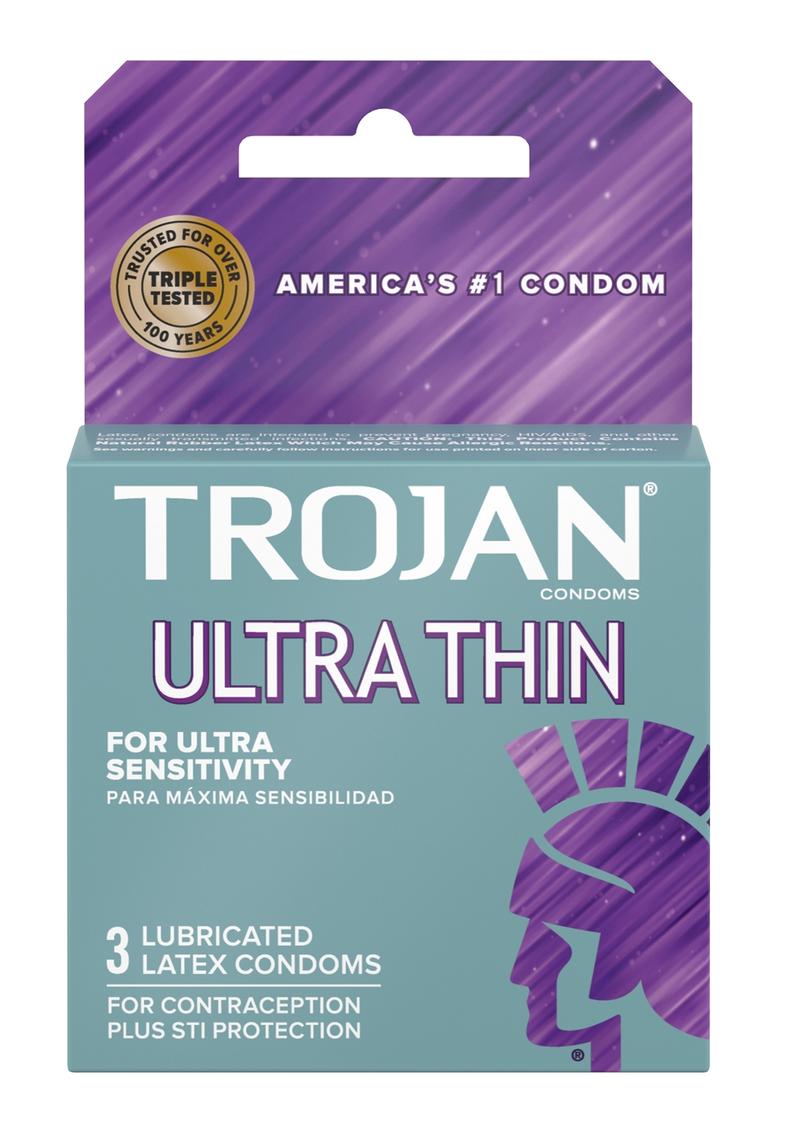 Trojan Condom Sensitivity Ultra Thin Lubricated
