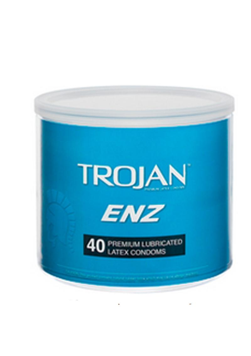 Trojan Enz 40 Premium Lubricated Latex Condoms