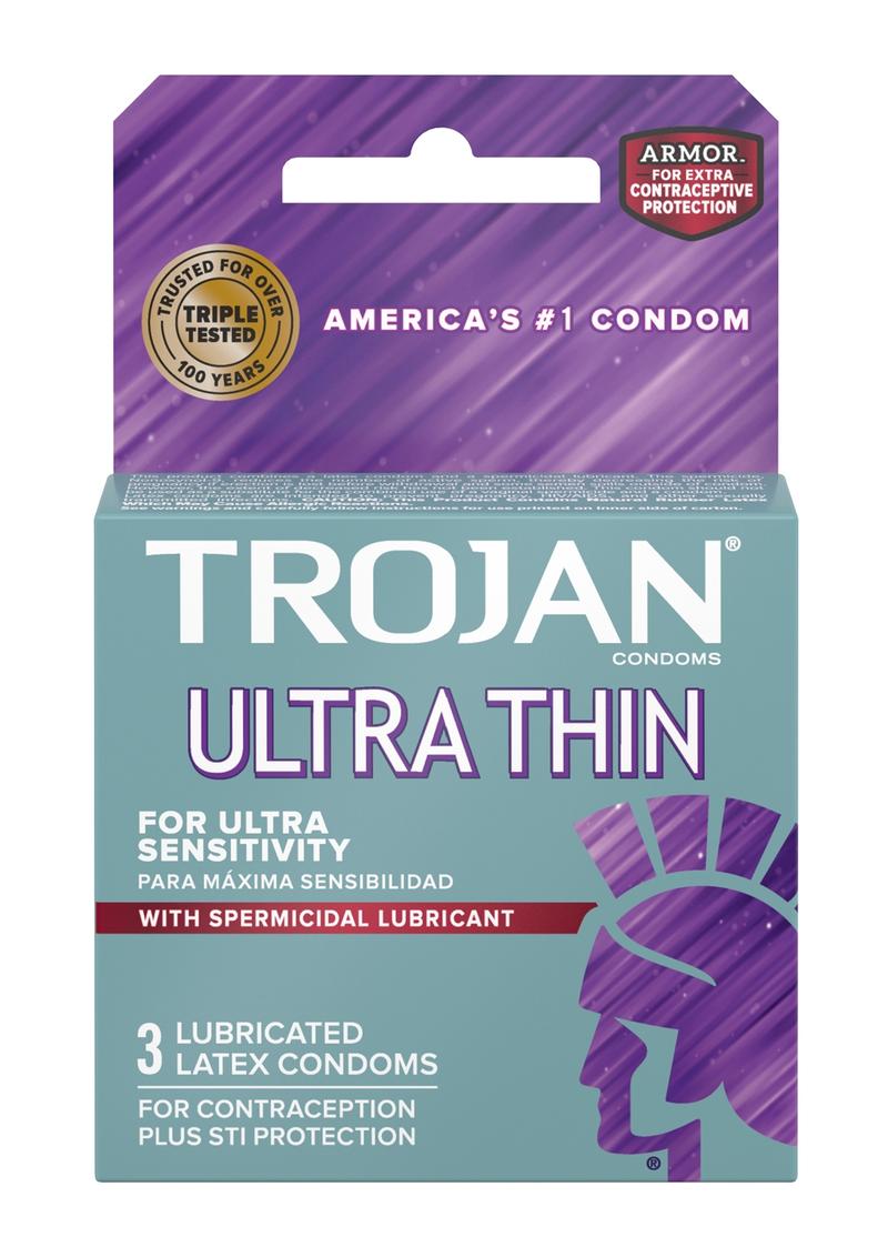 Trojan Ultra Thin Armor Spermicide Condom