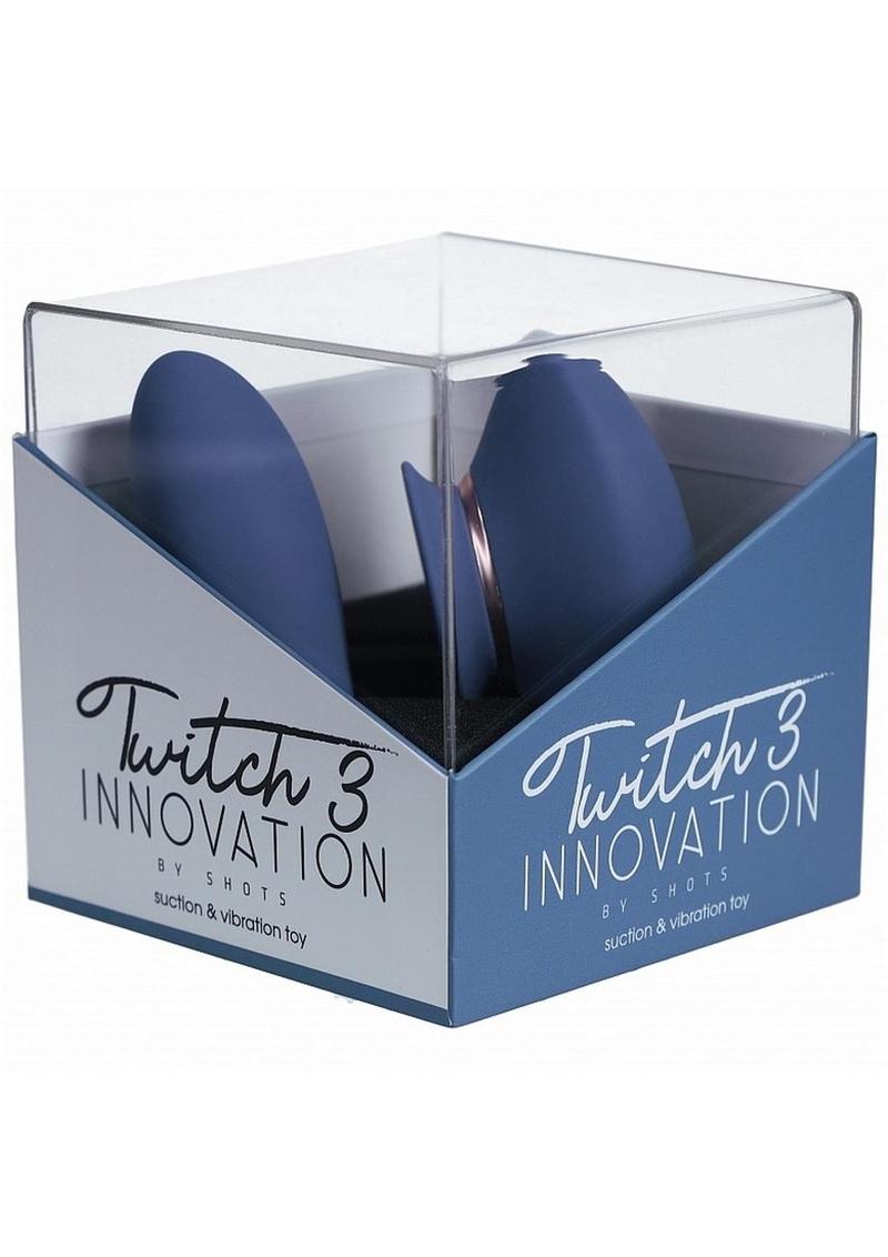 Twitch 3 Silicone Rechargeable Suction and Tongue Vibrator