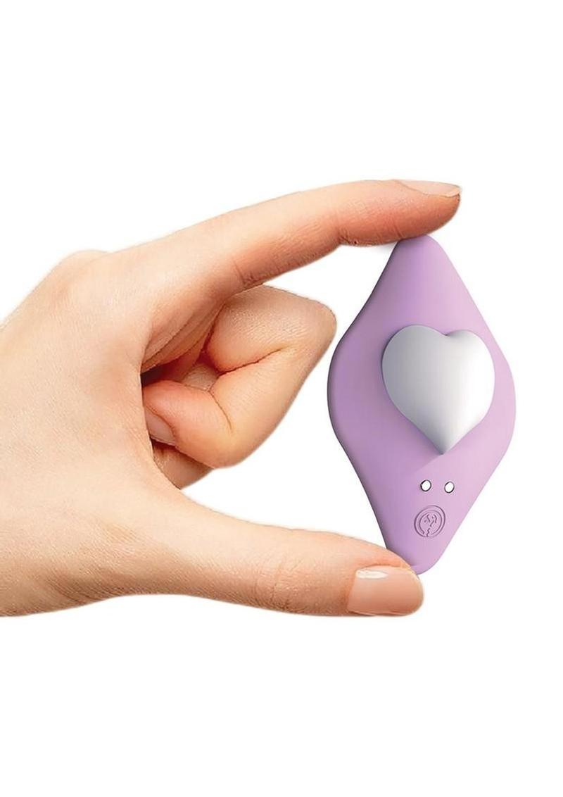 Ultra I Heart You Rechargeable Silicone Panty Vibe with Remote Control