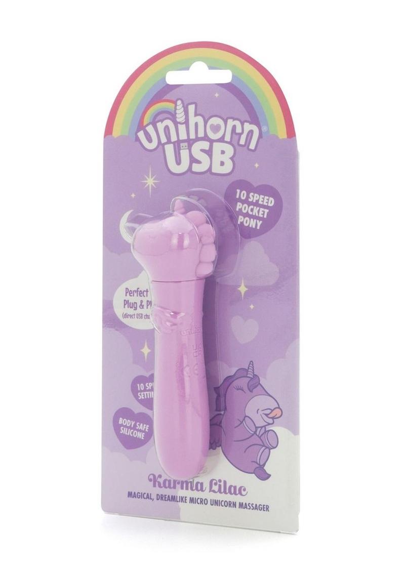 Unihorn Karma Lilac Rechargeable Silicone USB Bullet
