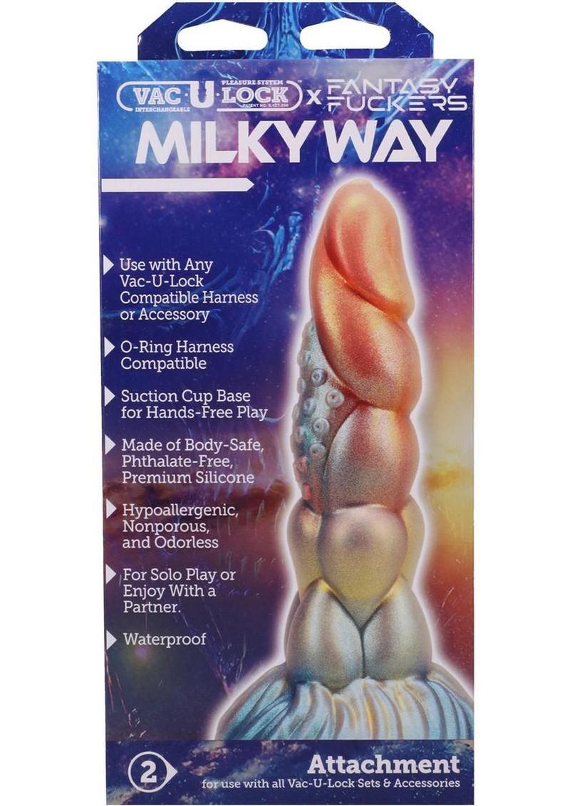 Vac-U-Lock Fantasy Fuckers Milky Way Silicone Dildo