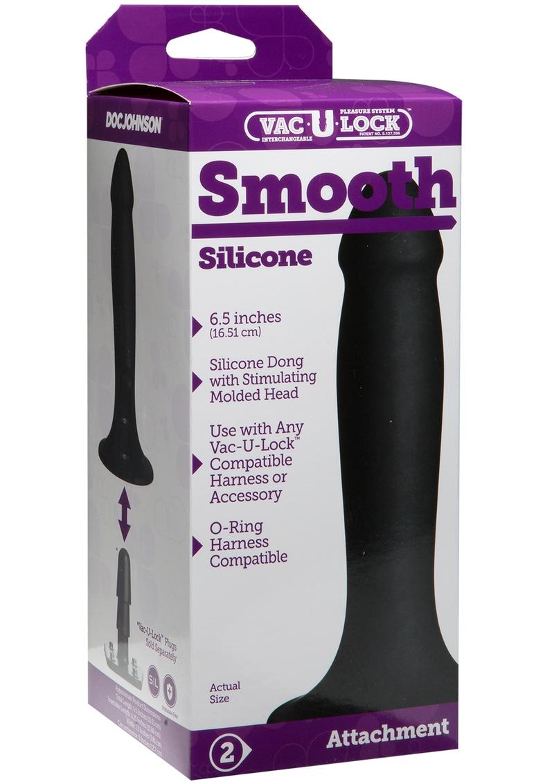 Vac-U-Lock Smooth Silicone Dildo