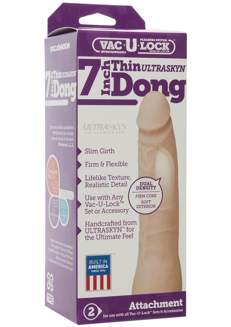 Vac-U-Lock Ultraskyn Thin Dildo