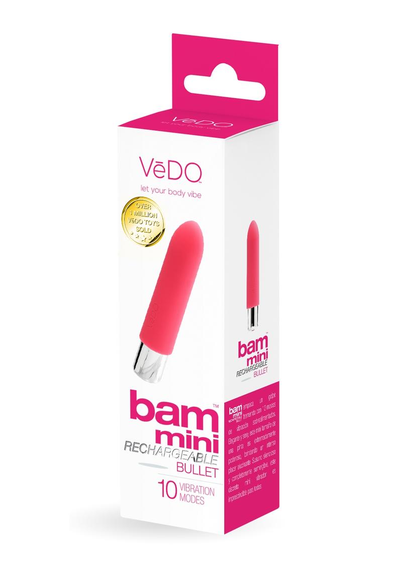 Vedo Bam Mini Rechargeable Silicone Bullet Vibrator - Foxy