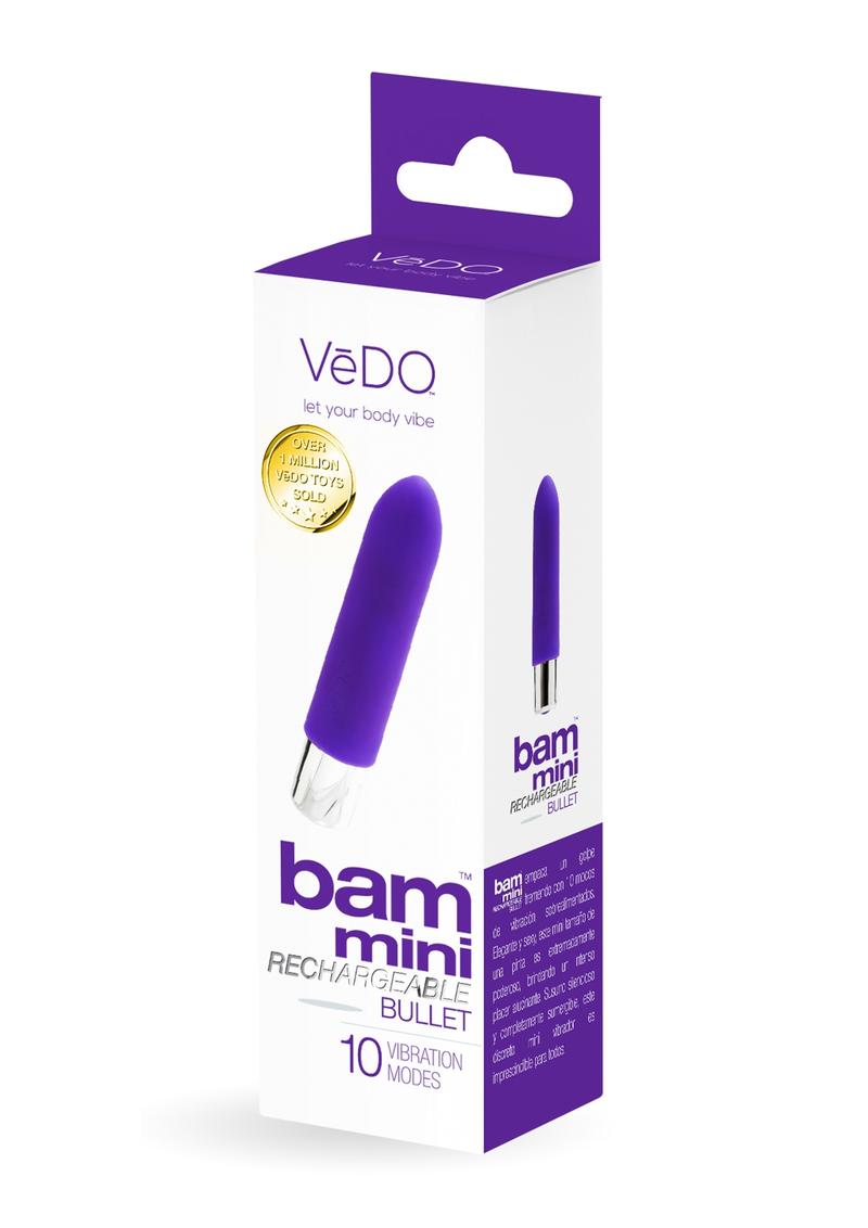 Vedo Bam Mini Rechargeable Silicone Bullet Vibrator - Into You