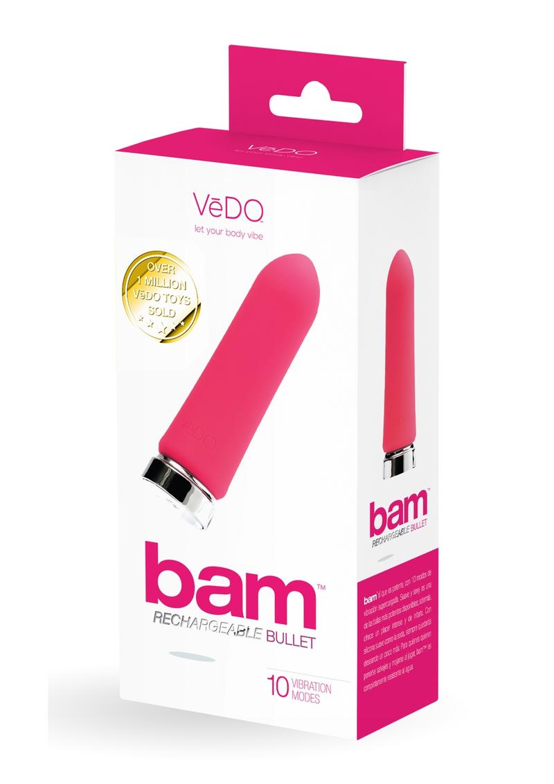 Vedo Bam Rechargeable Silicone Bullet Vibrator - Foxy
