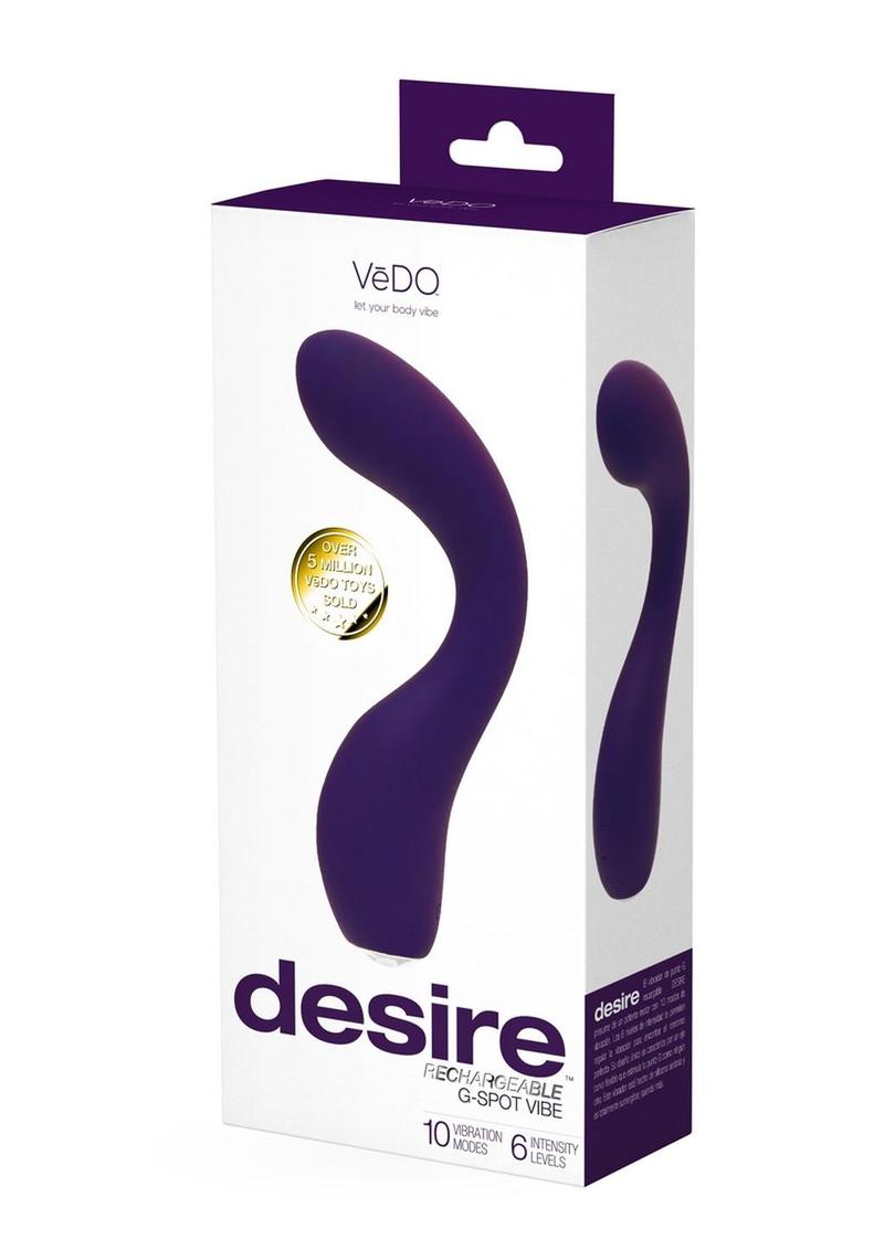 Vedo Desire Rechargeable Silicone G-Spot Vibrator