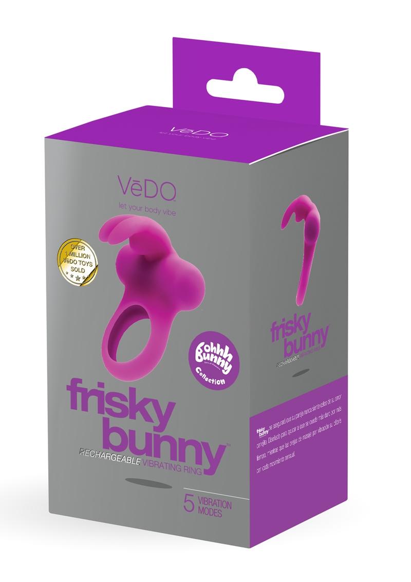 Vedo Frisky Bunny Rechargeable Silicone Vibrating Cock Ring