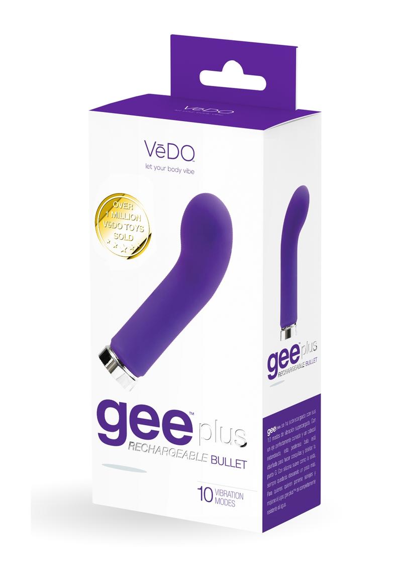 Vedo Gee Plus Rechargeable Silicone Bullet Vibrator - Into You
