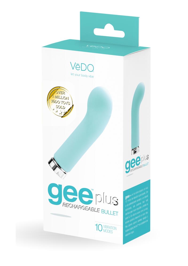 Vedo Gee Plus Rechargeable Silicone Bullet Vibrator - Tease Me