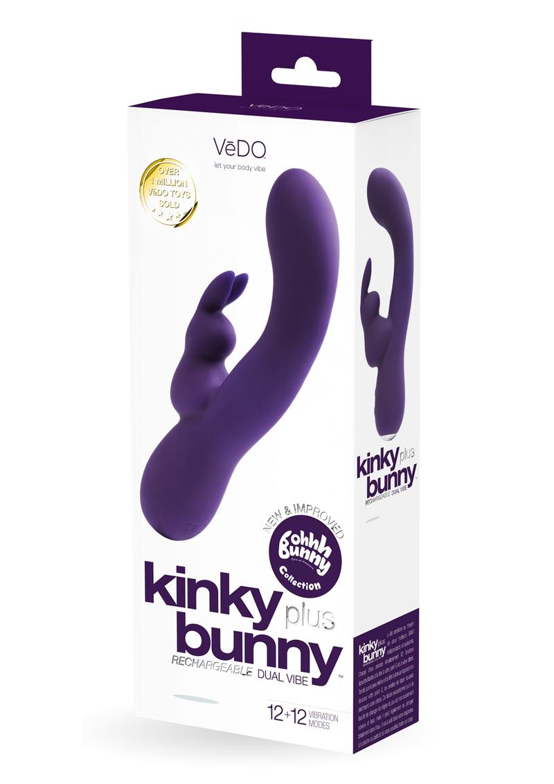 Vedo Kinky Bunny Plus Rechargeable Silicone Rabbit Vibrator