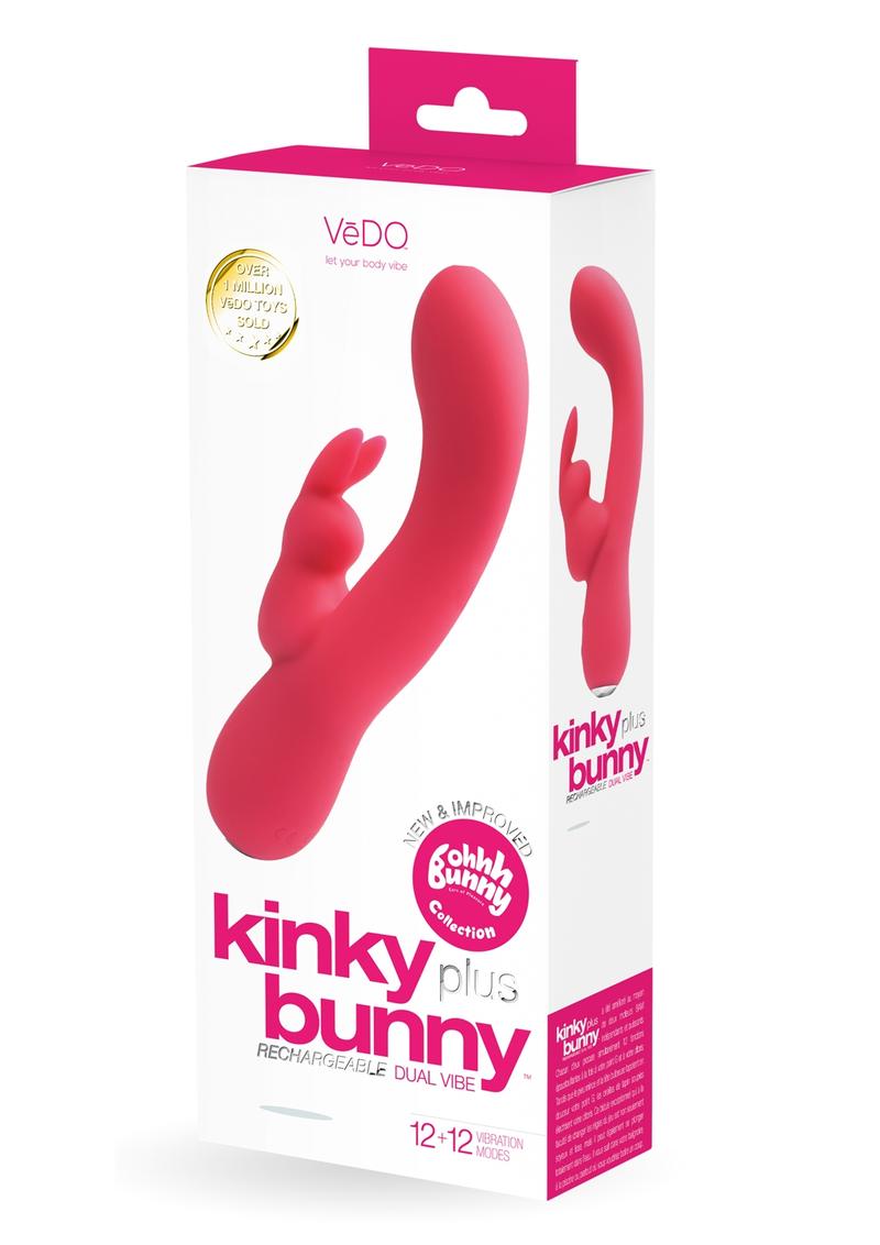 Vedo Kinky Bunny Plus Rechargeable Silicone Rabbit Vibrator