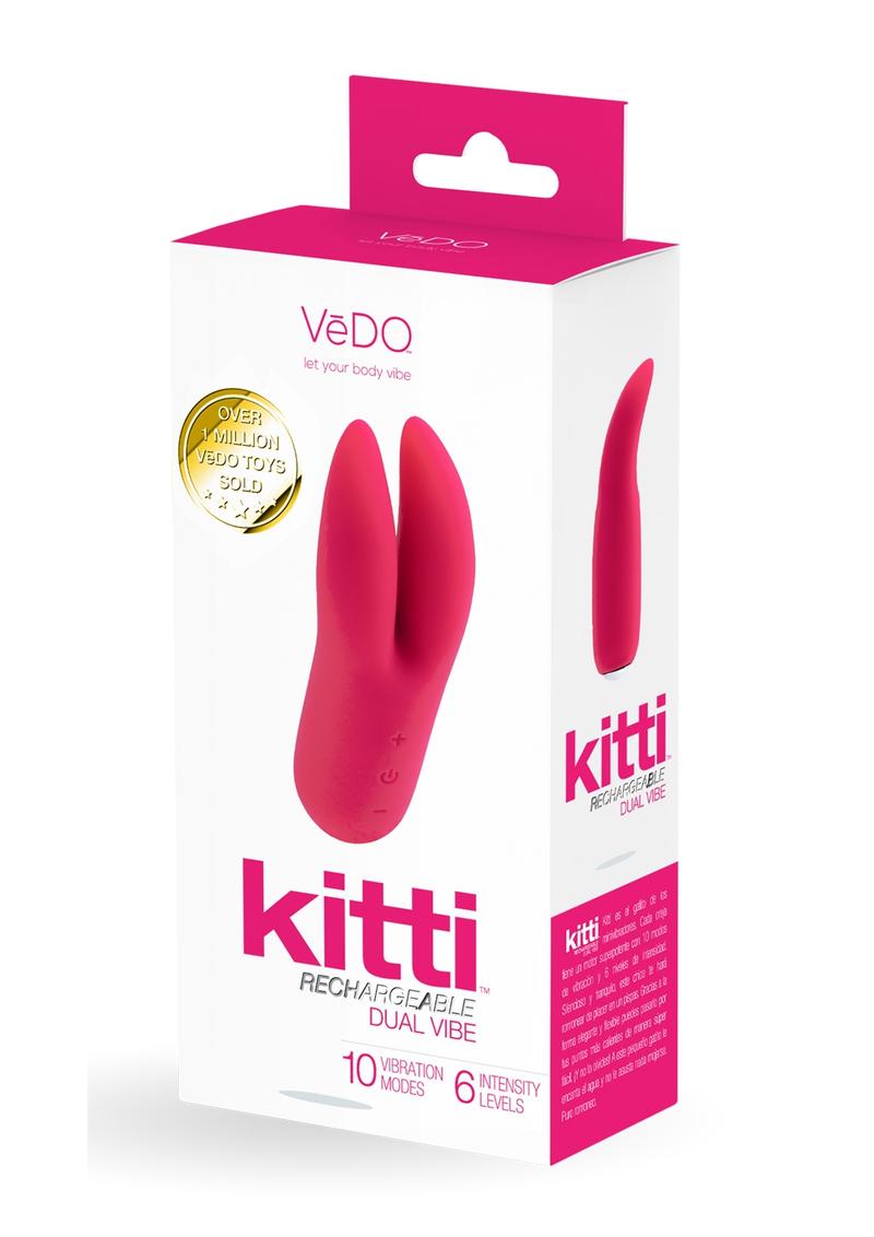 Vedo Kitti Silicone Rechargeable Dual Vibrator - Foxy