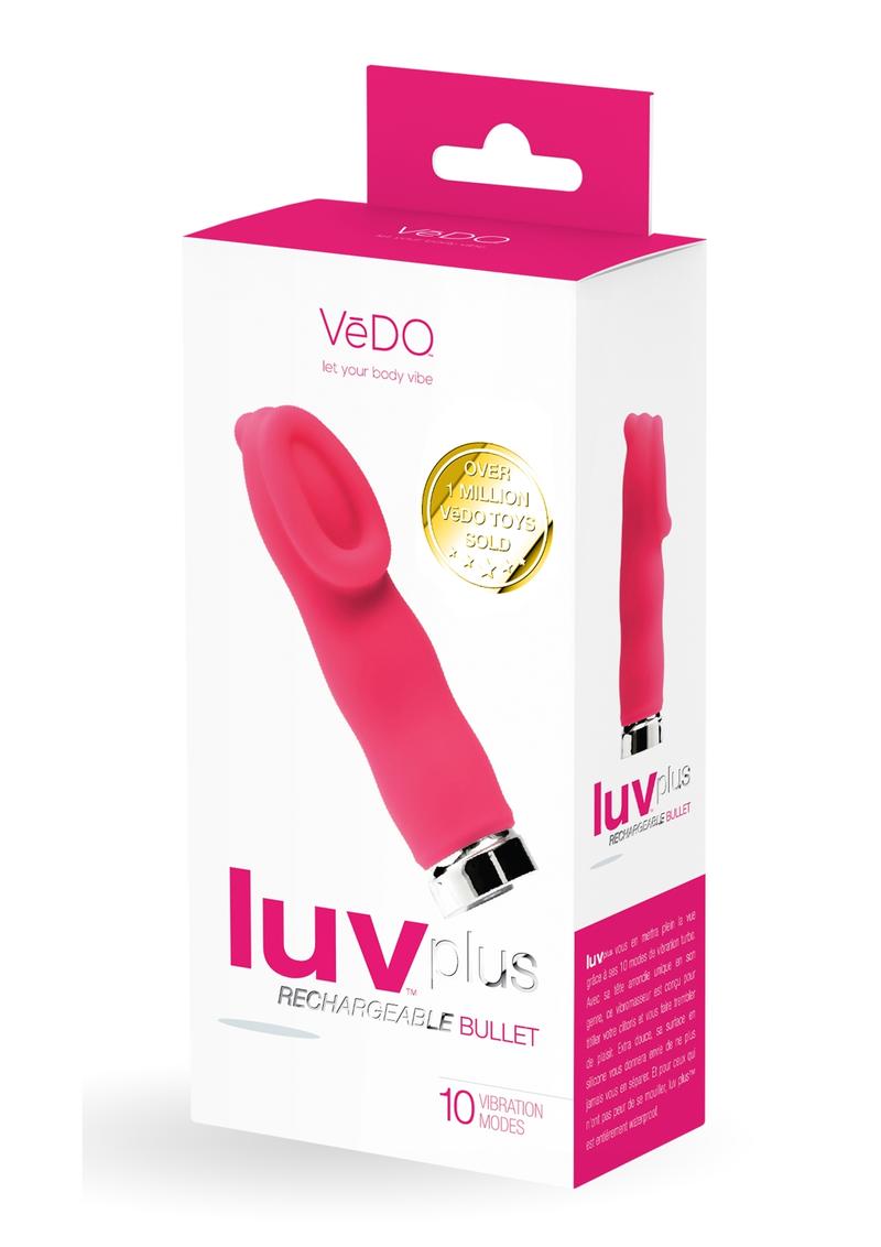 Vedo Luv Plus Rechargeable Silicone Bullet Vibrator - Foxy