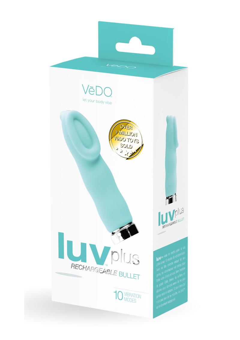 Vedo Luv Plus Rechargeable Silicone Bullet Vibrator - Tease Me