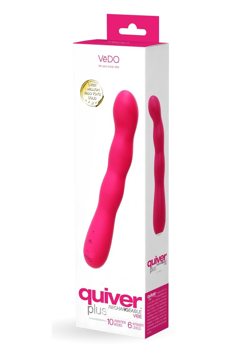 Vedo Quiver Plus Rechargeable Silicone Vibrator - Foxy