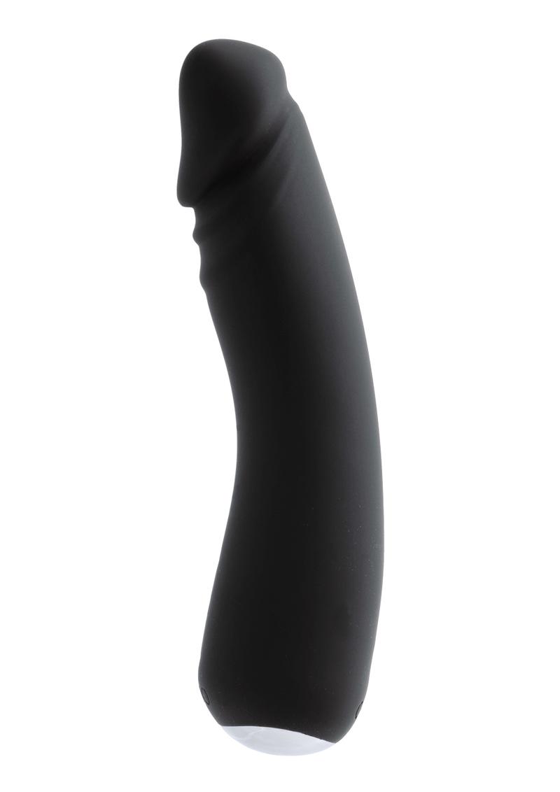 Vedo Rialto Silicone Rechargeable Realistic Vibrator - Black Pearl