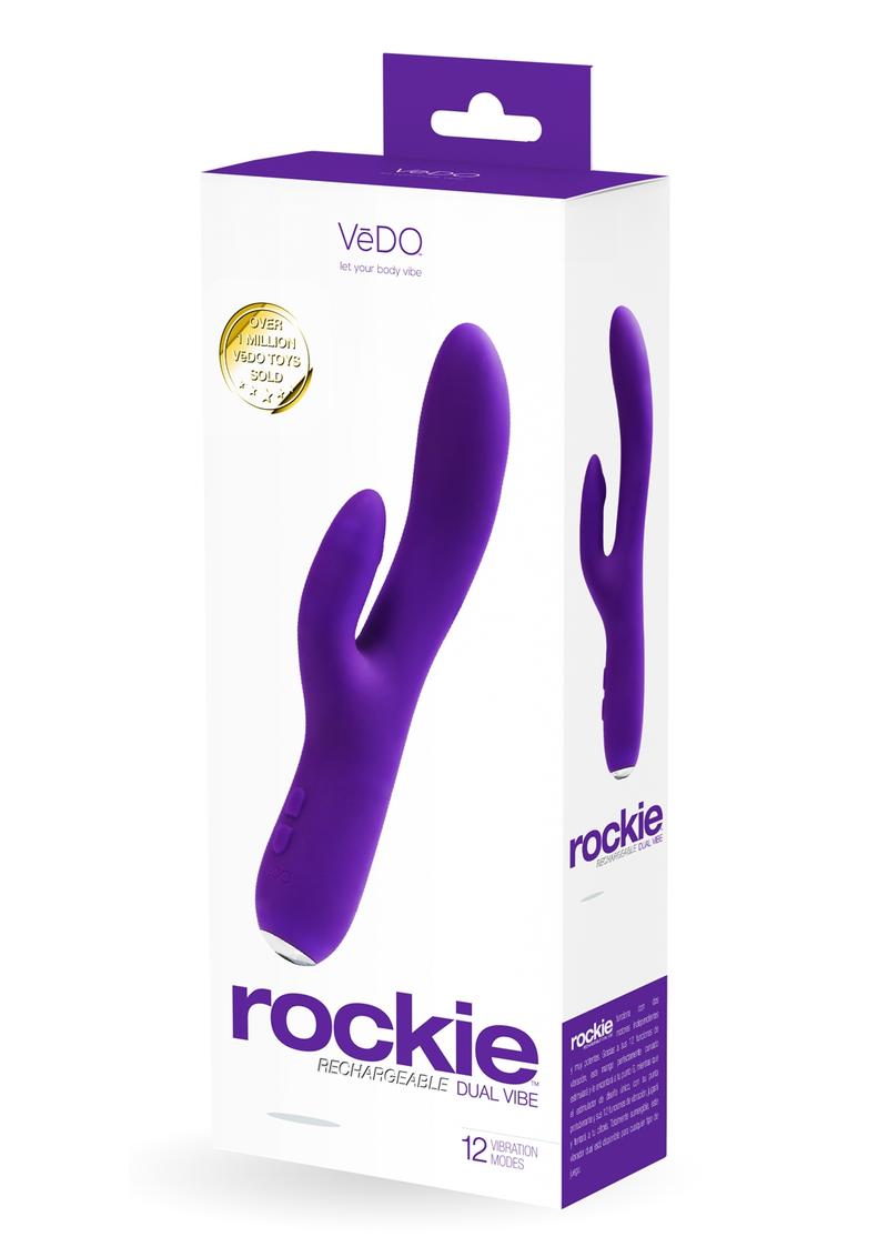 Vedo Rockie Rechargeable Silicone Rabbit Vibrator - Into You