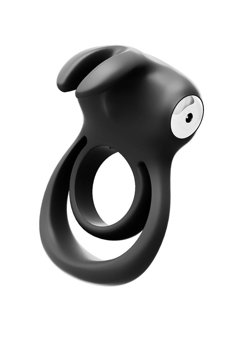 Vedo Thunder Bunny Rechargeable Silicone Dual Cock Ring - Just