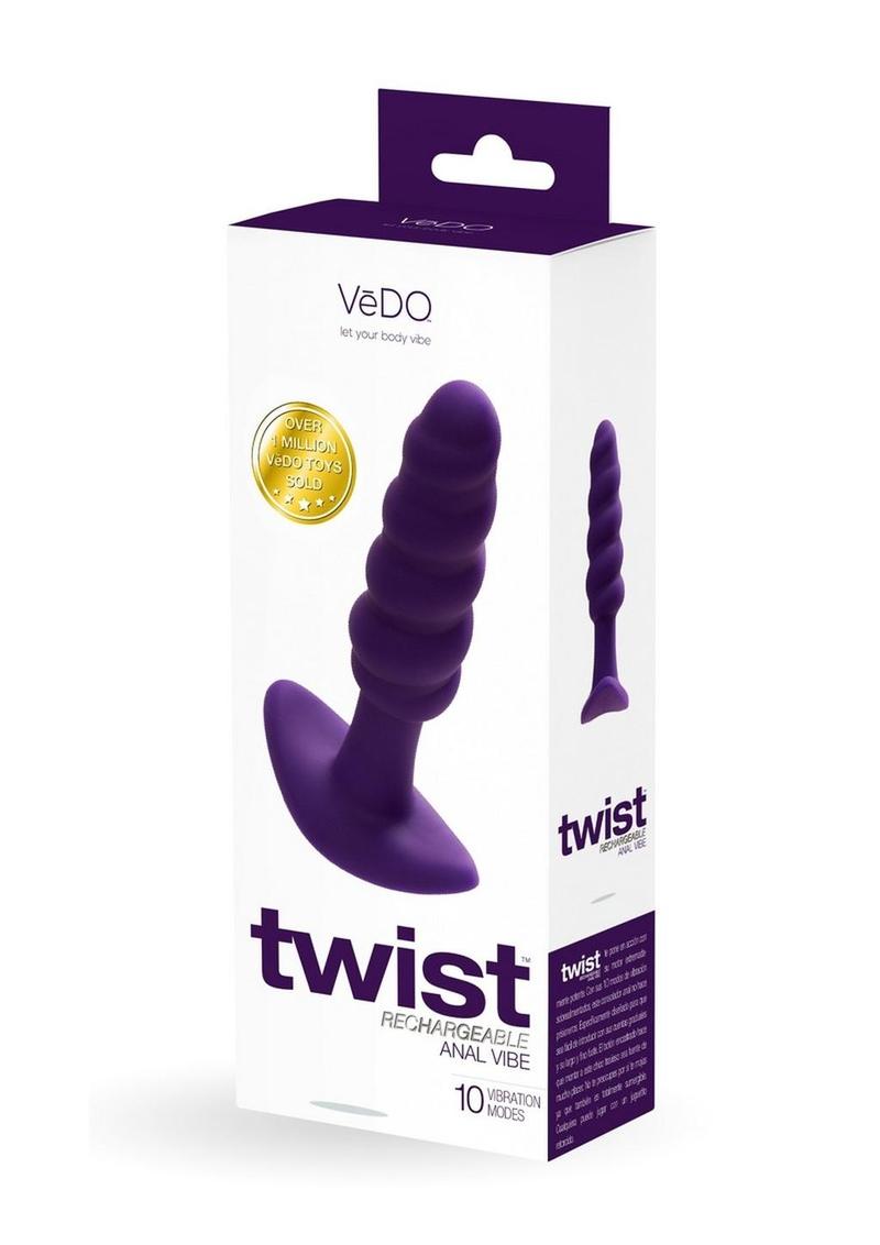 Vedo Twist Rechargeable Silicone Anal Plug - Perfectly