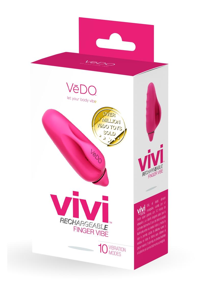 Vedo Vivi Rechargeable Silicone Finger Vibrator - Foxy