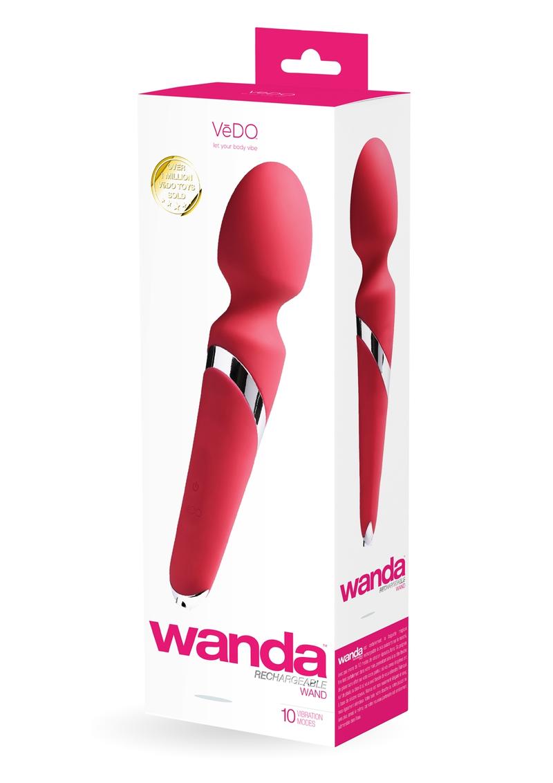 Vedo Wanda Rechargeable Silicone Wand Massager - Foxy