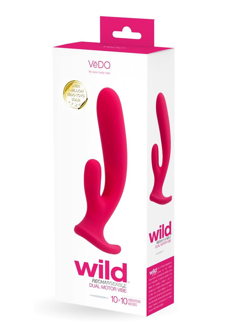 Vedo Wild Rechargeable Silicone Dual Vibrator