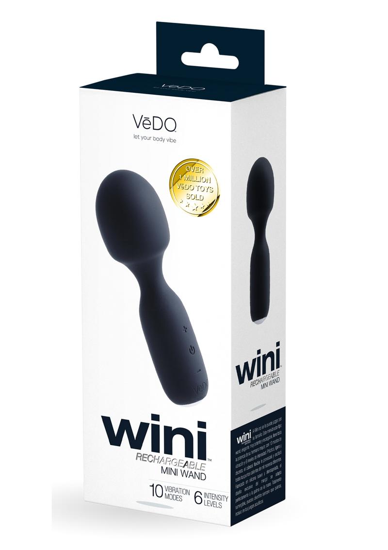 Vedo Wini Silicone Rechargeable Mini Wand Massager - Just