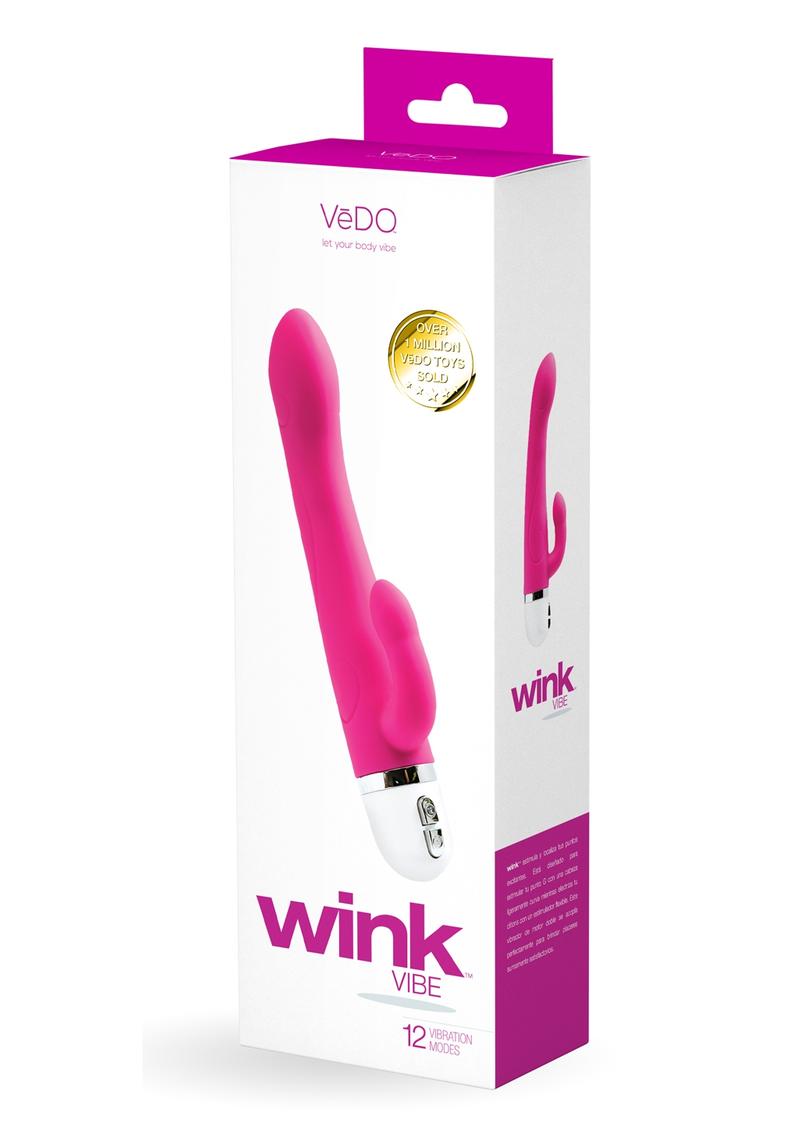 Vedo Wink Silicone Rabbit Vibrator - Hot In Bed